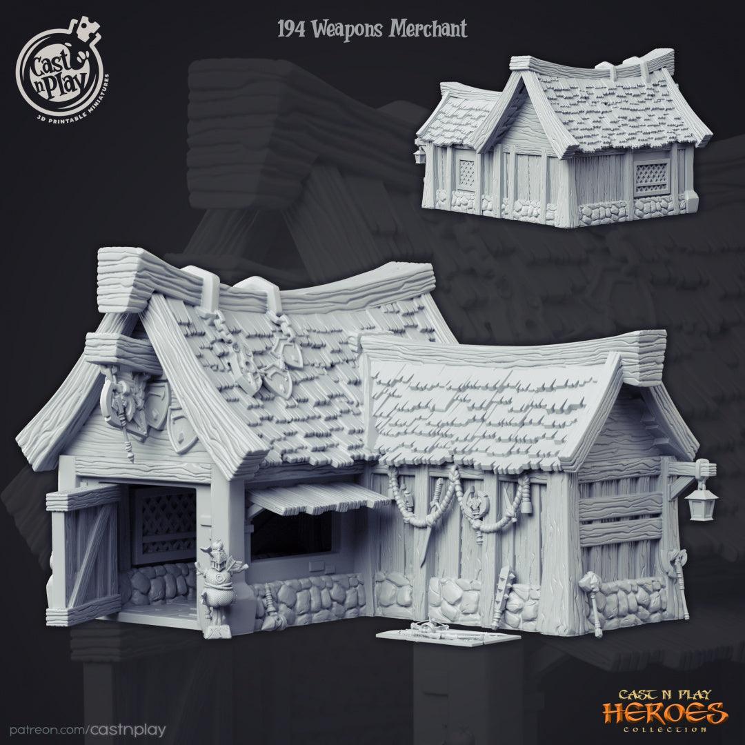 Weapons Merchant Building Terrain Set