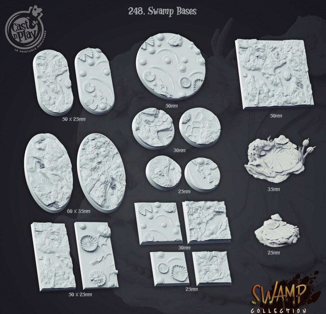 Cast n Play Swamp Bases Set