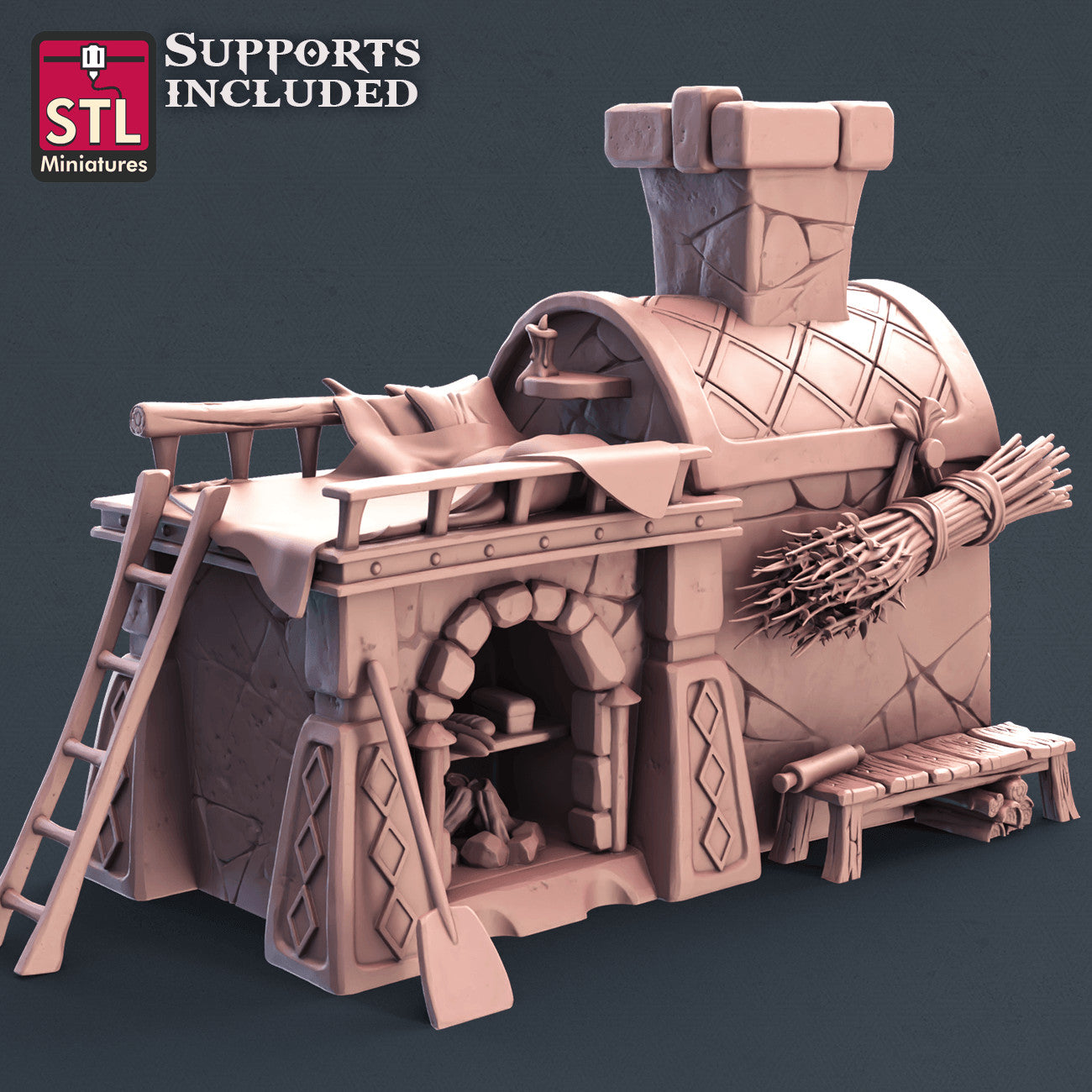 Bakery rack miniature terrain piece