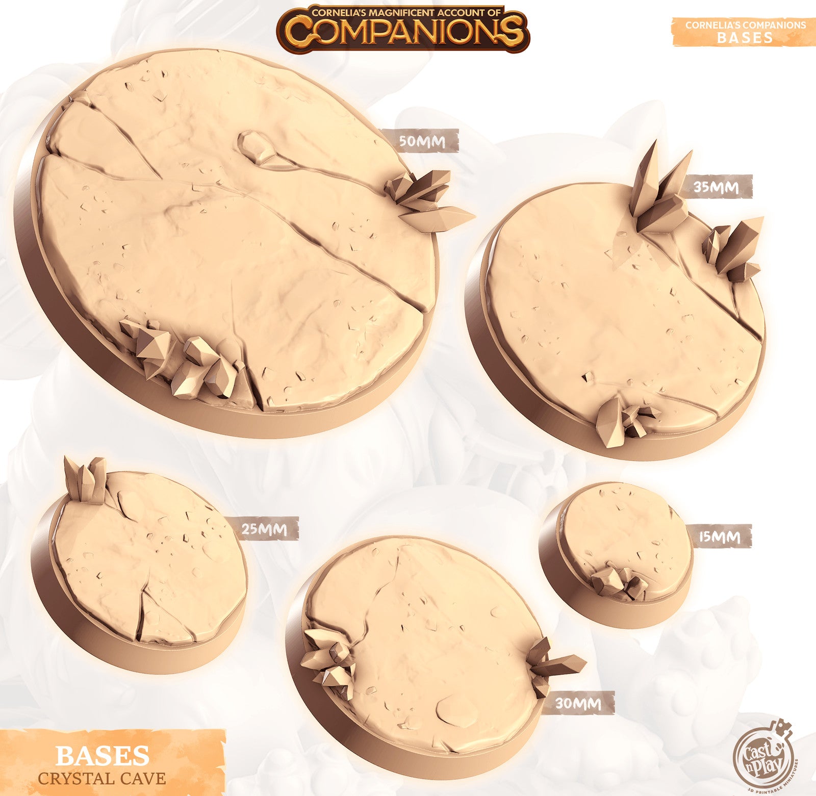 Cast n Play Crystal Cave Companion's Bases Master Pack