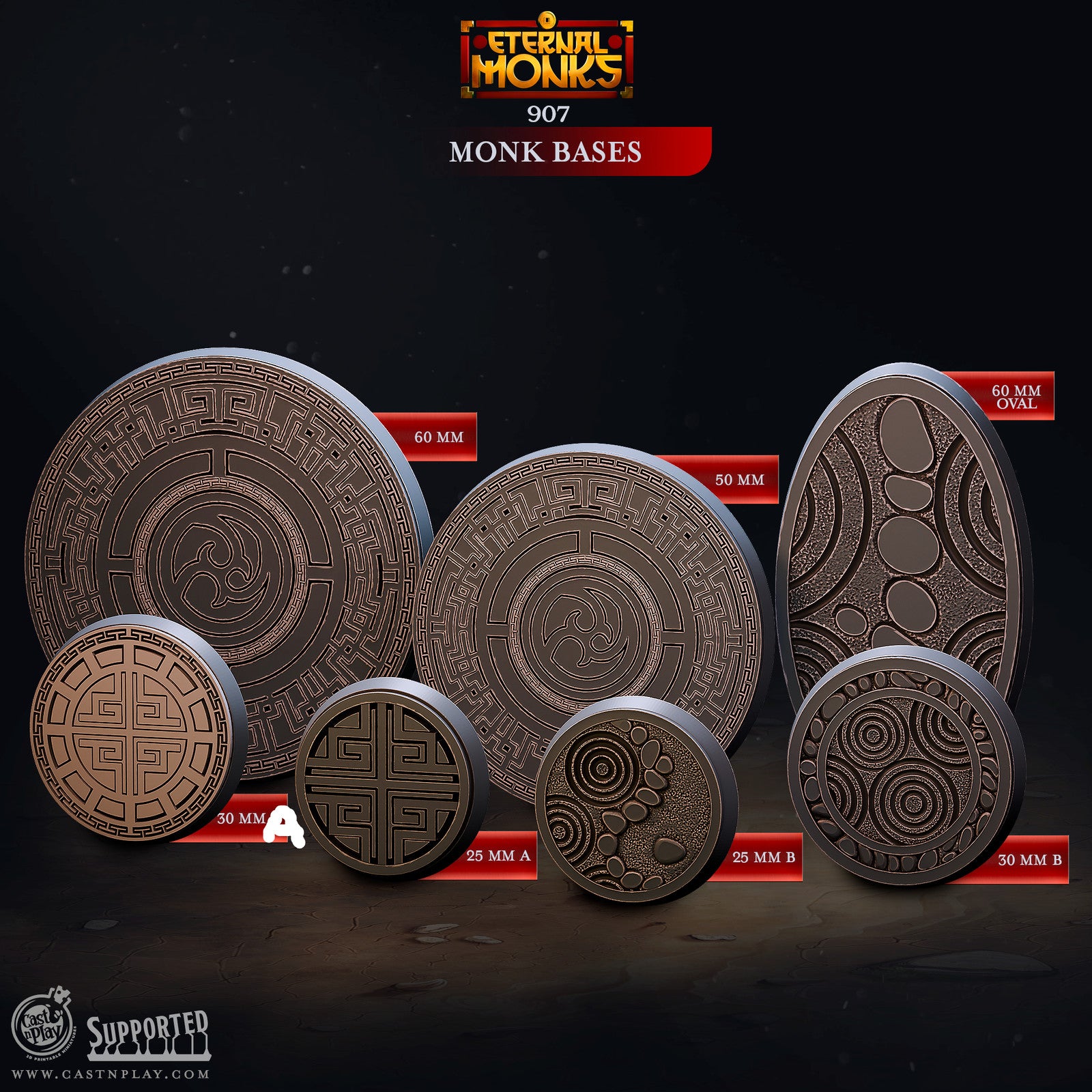 Cast n Play Eternal Monks Bases Set