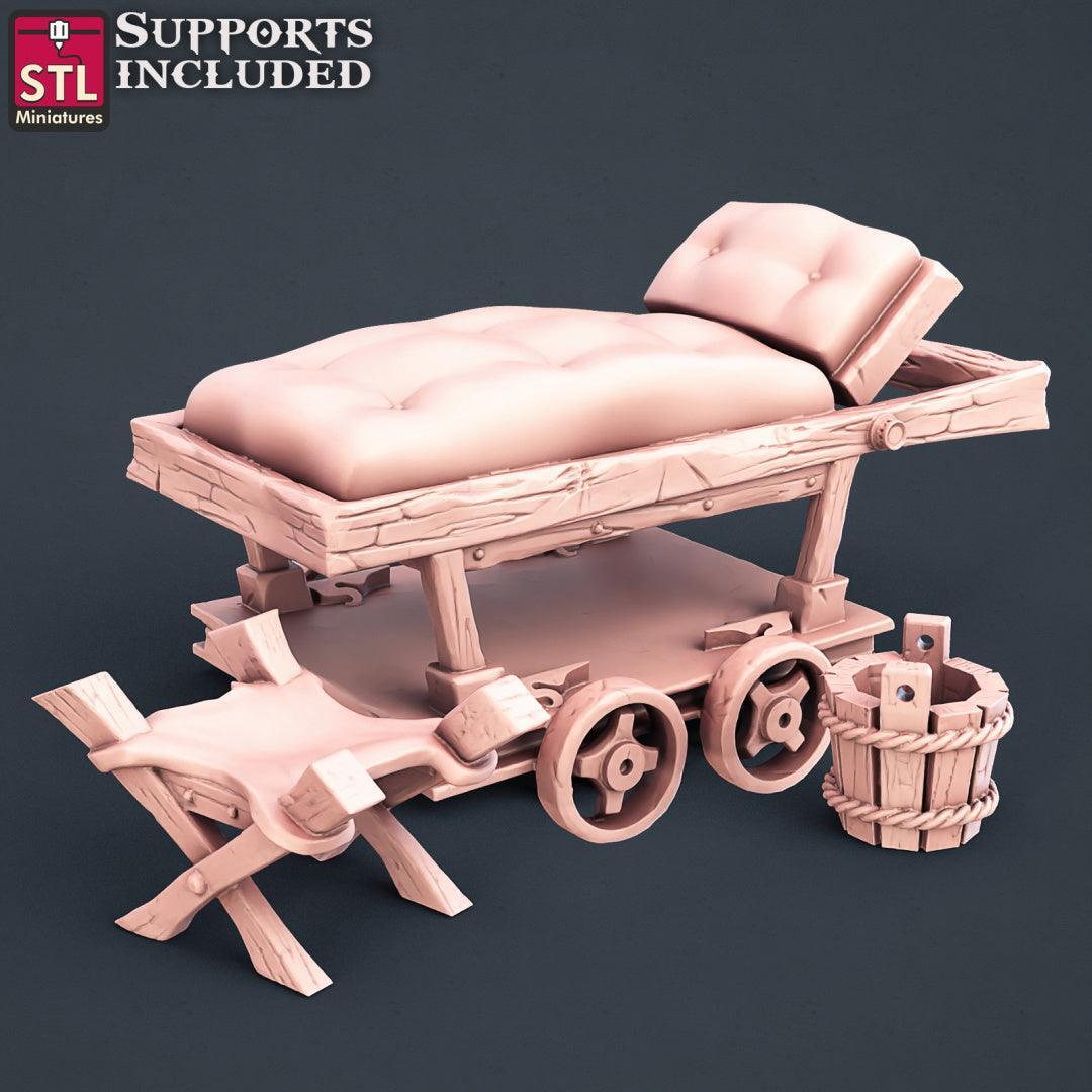 Tattoo artist desk 28mm scenery piece