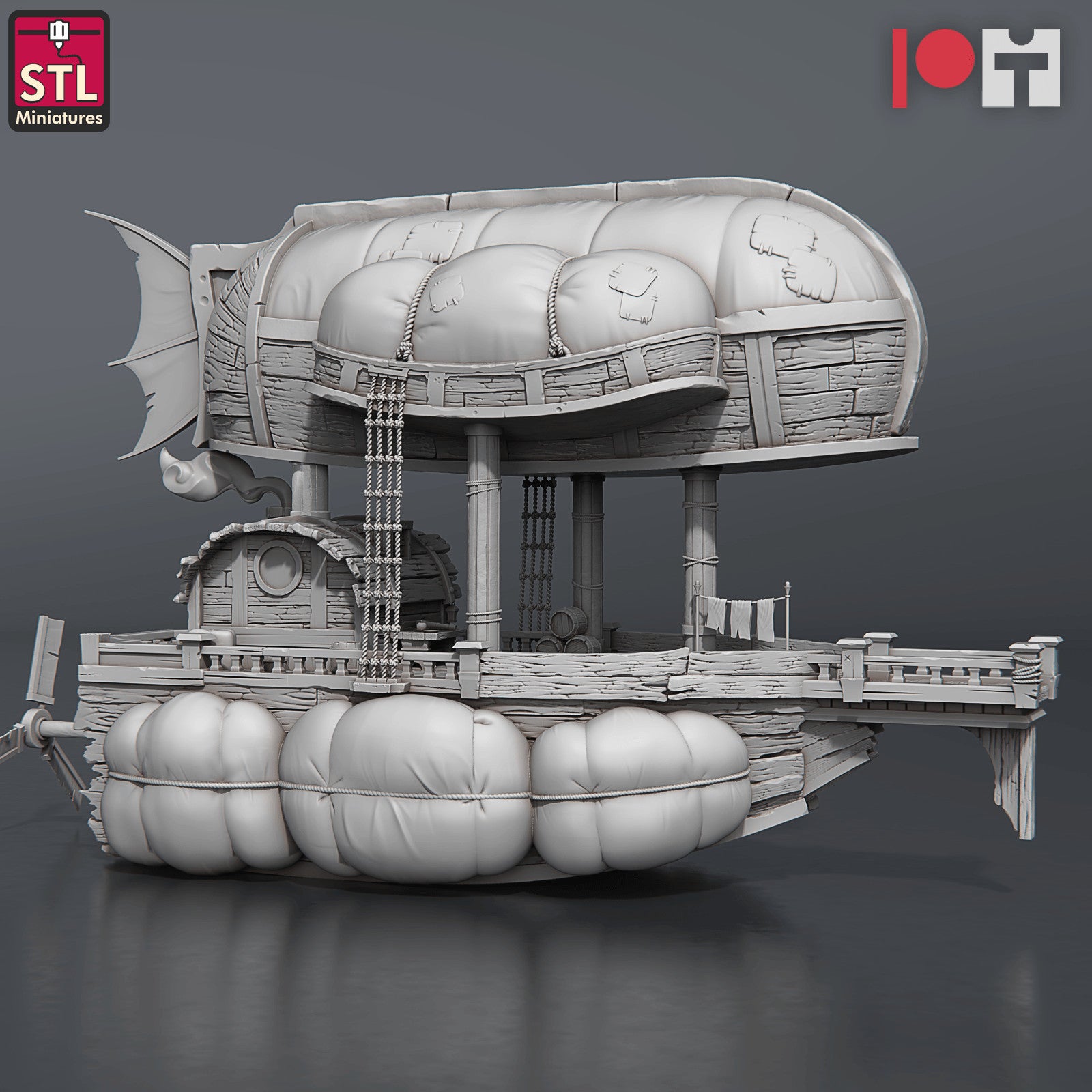 Airship crew figures miniatures