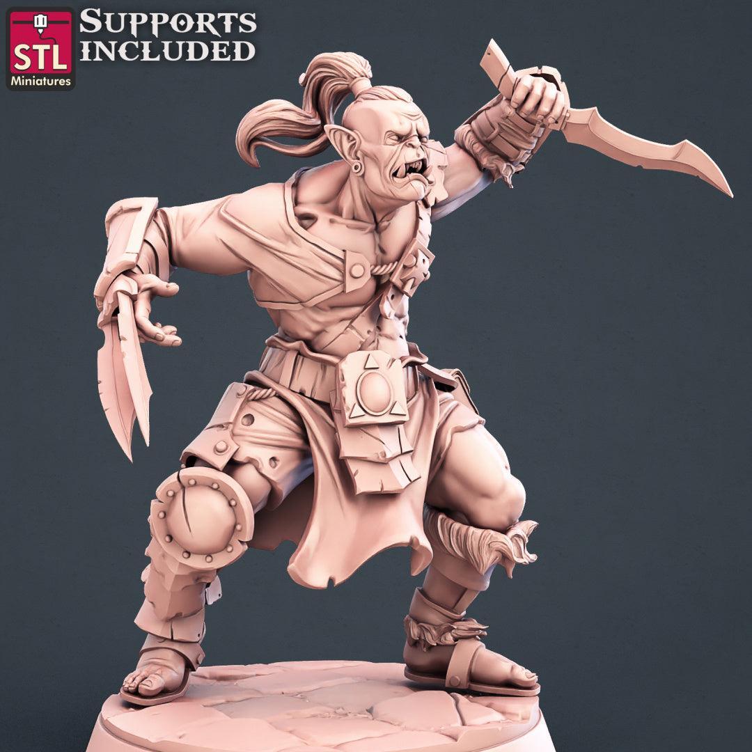 Tabaxi warrior miniature