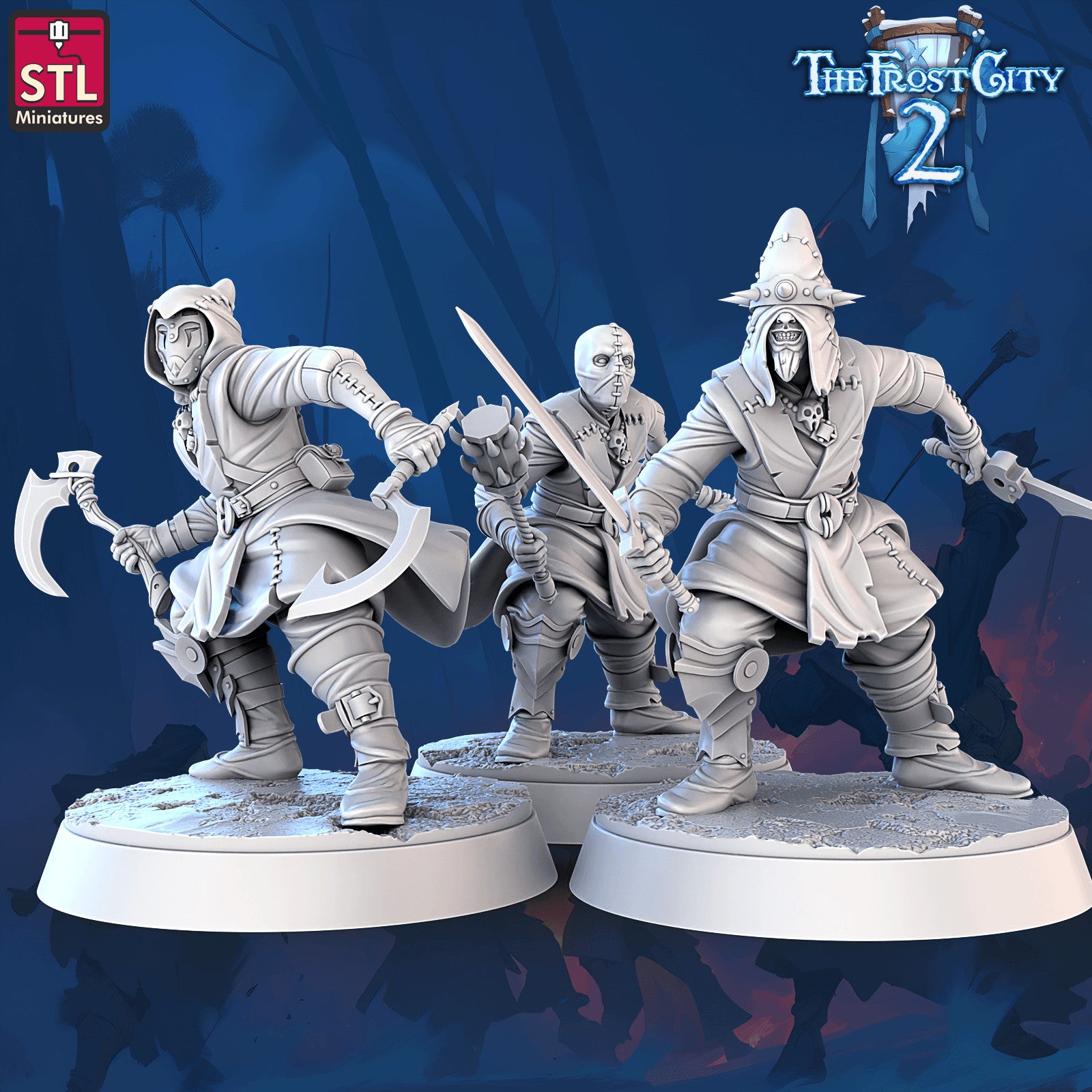Cultist modular group A miniatures