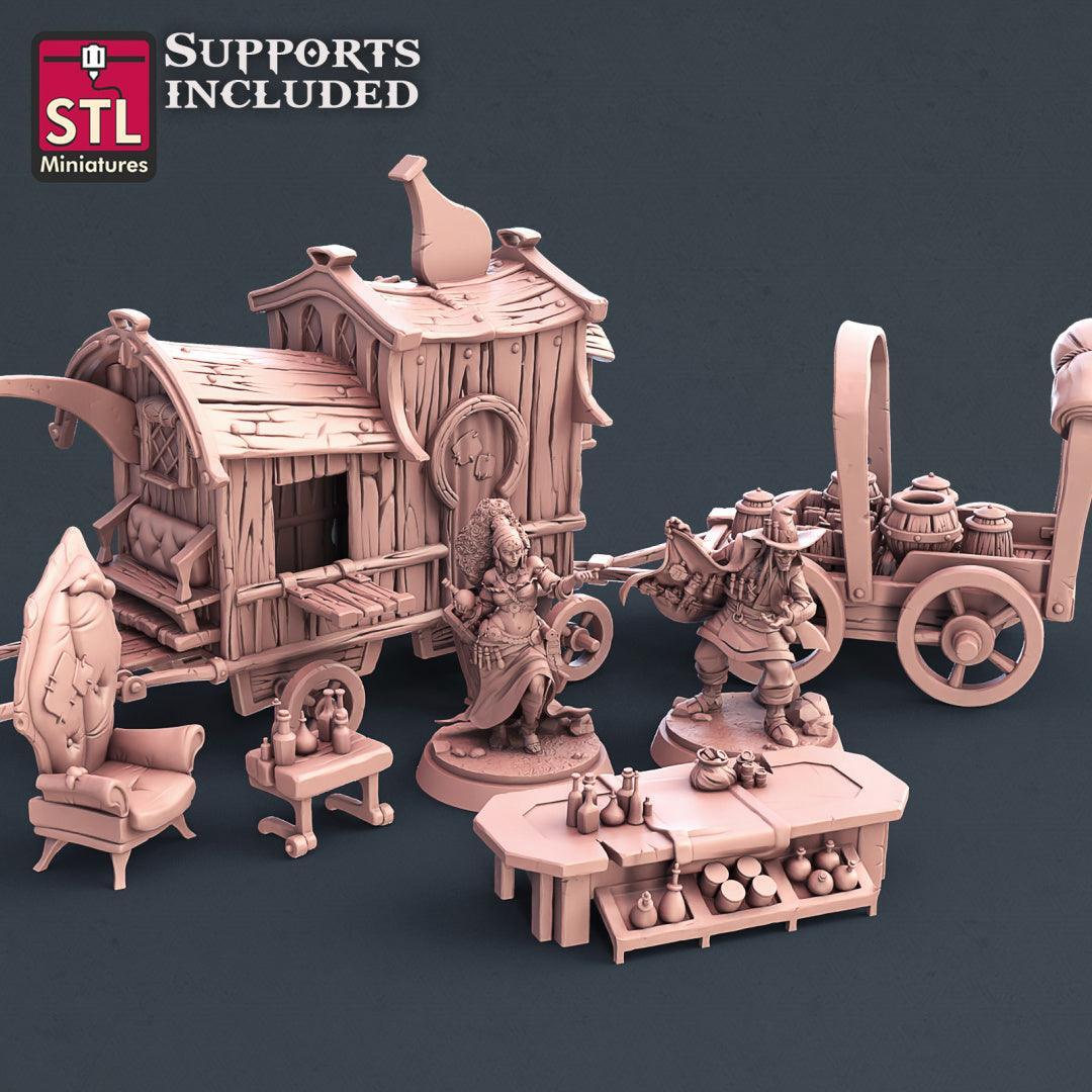 Potion vendor 28mm miniature