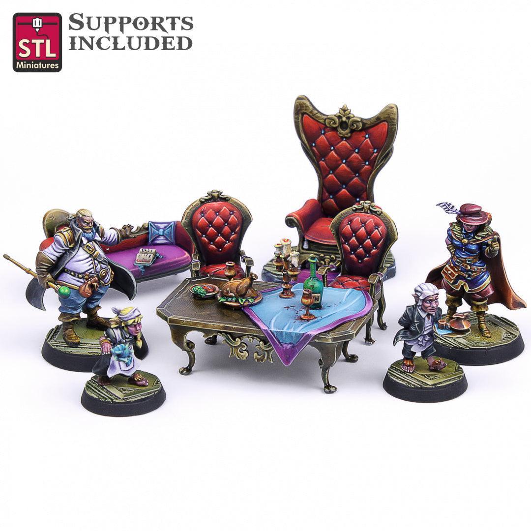 Guild Masters Set 3D printed 28mm miniature terrain