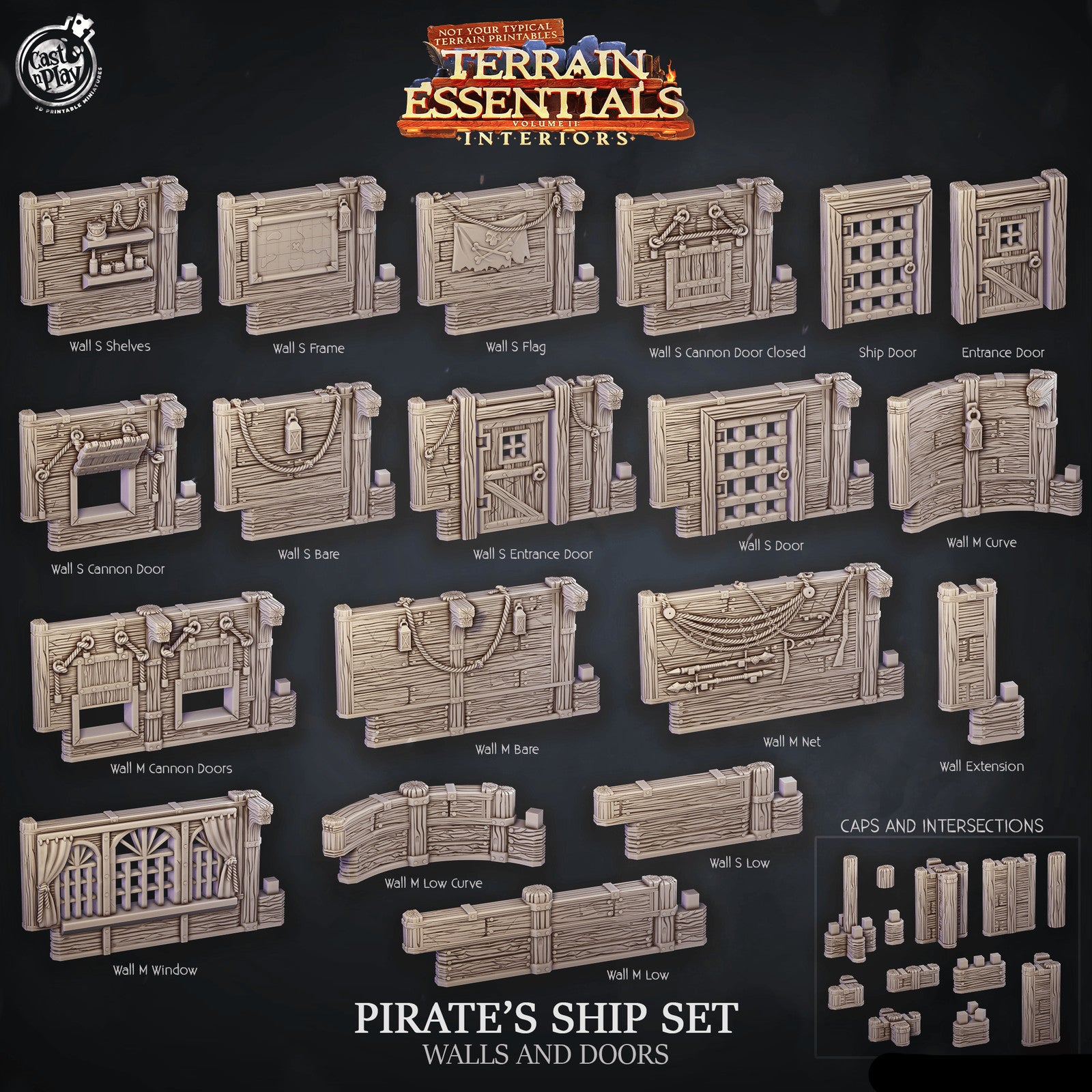 Pirate Ship Walls and Doors