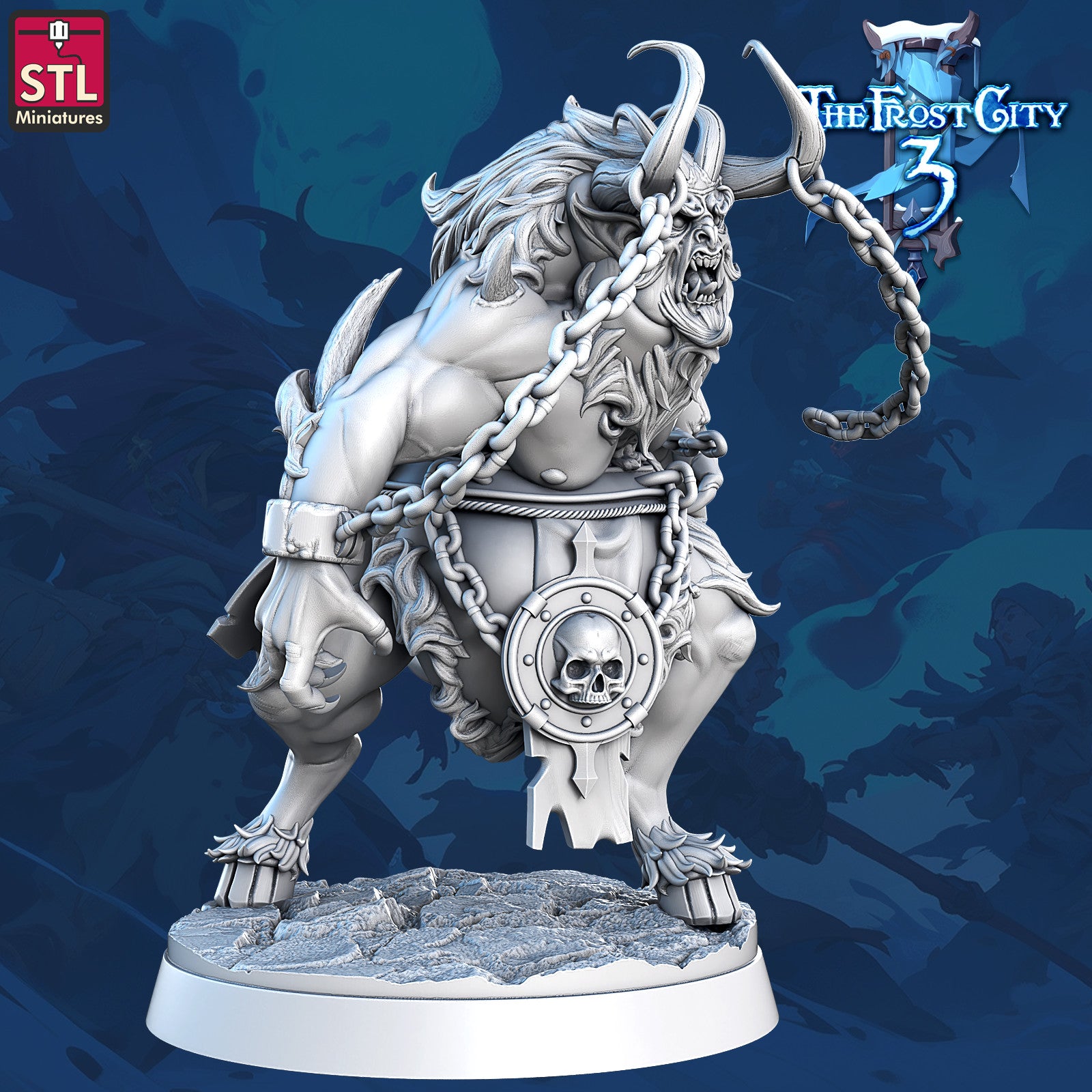 Tormented Halfbreed 28mm resin miniature, unpainted