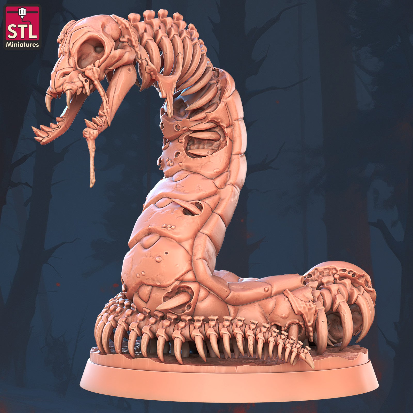 Ghoul Snake A 28mm miniature