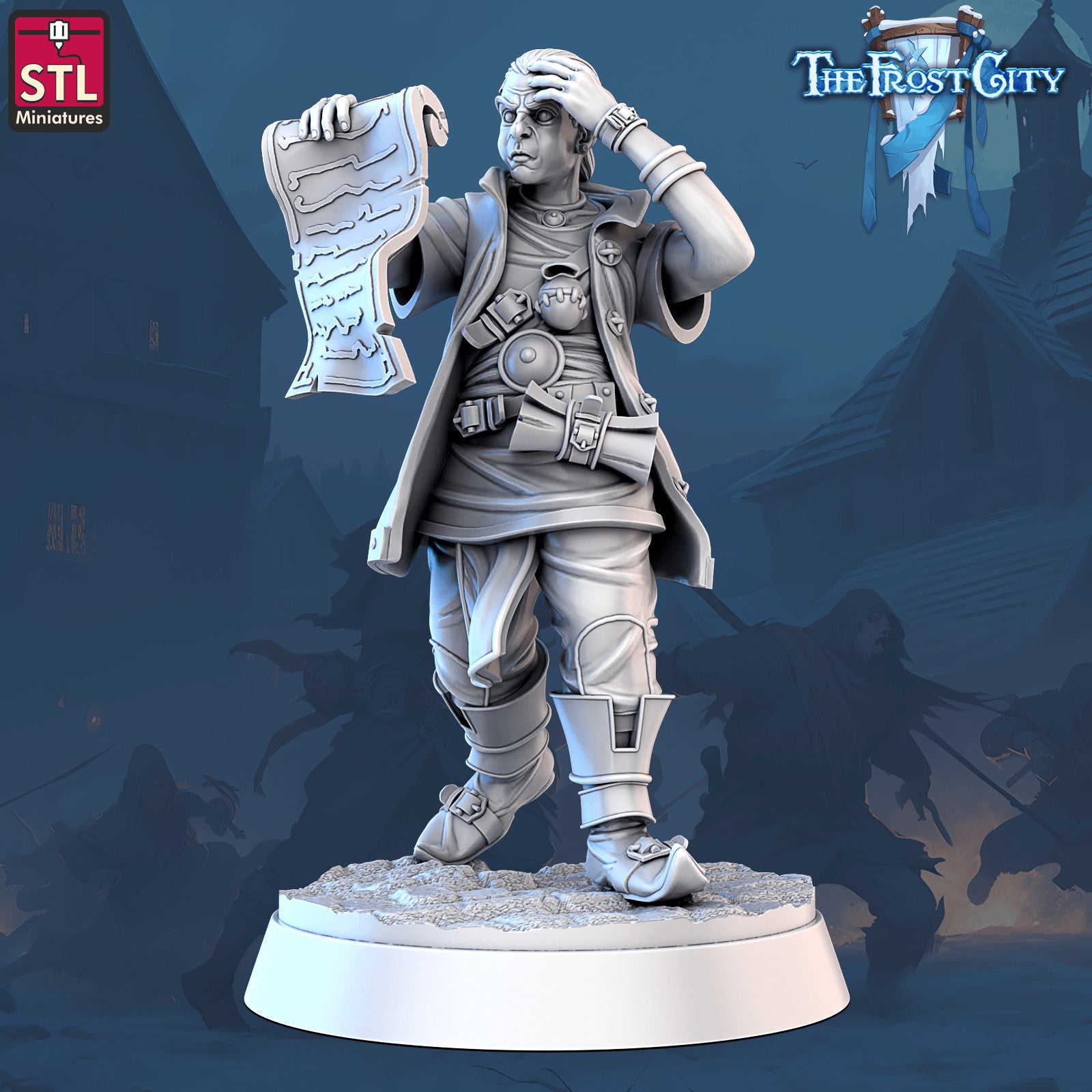 Frost City apprentice 28mm miniature