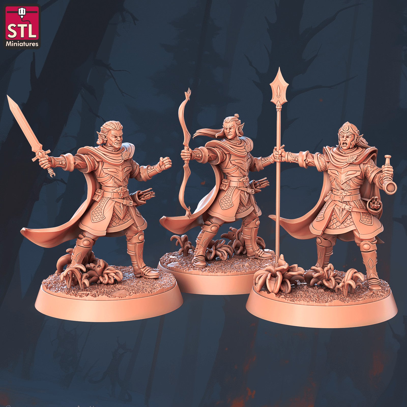 Elf camp message board and hay 28mm resin pieces