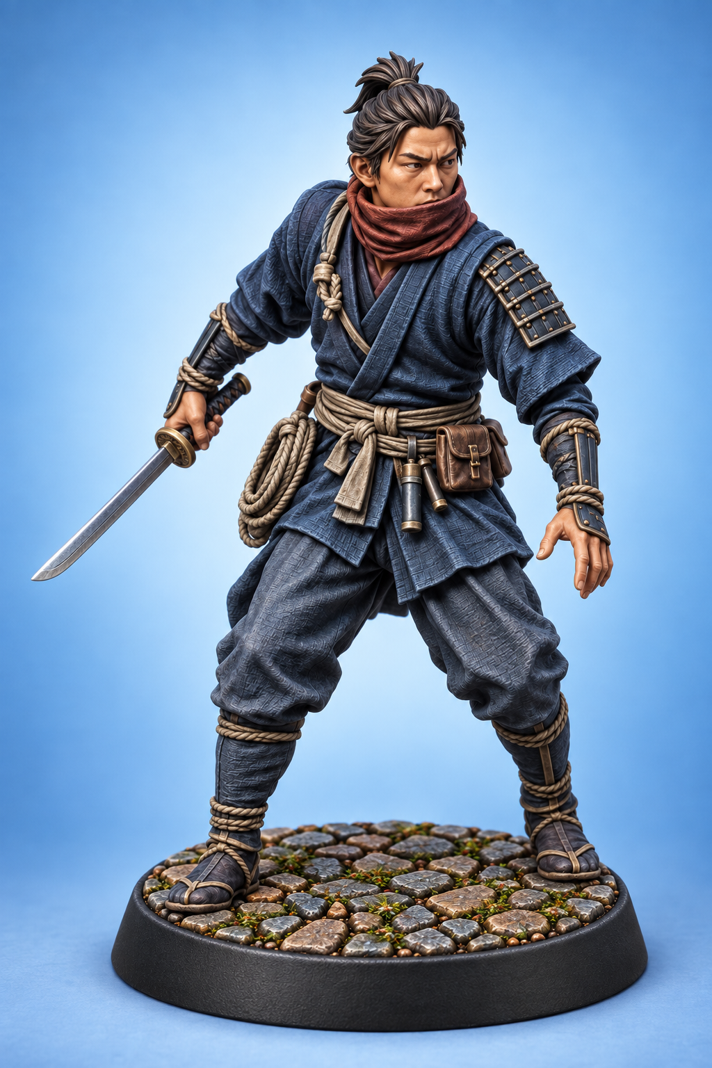 Hattori Kenji - Shinobi Scout painted presentation; supplied unpainted.