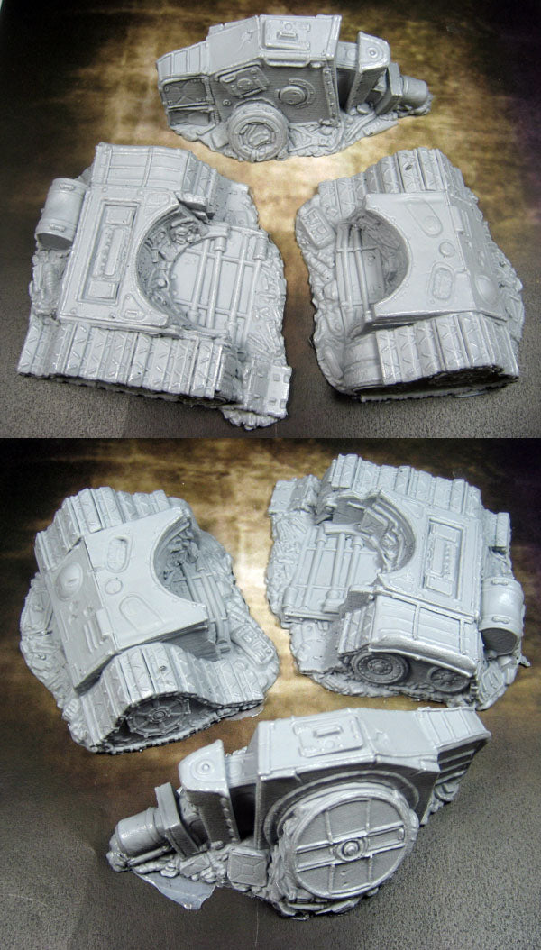 Scrap Yard - Destroyed Tank - 3 Pieces