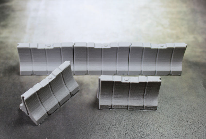Plastic Jersey Barriers - Set of 5
