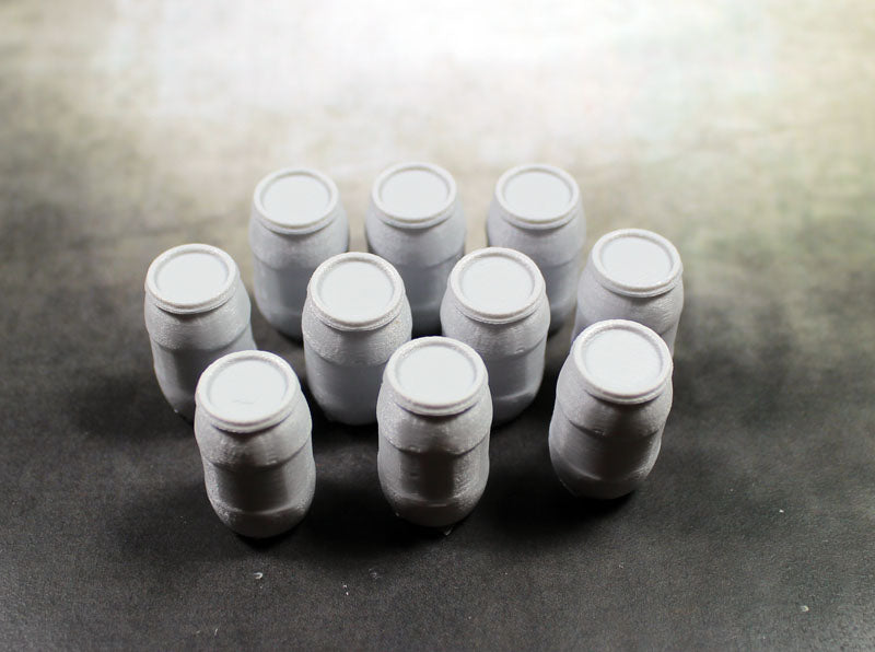Plastic Barrels - Set of 10
