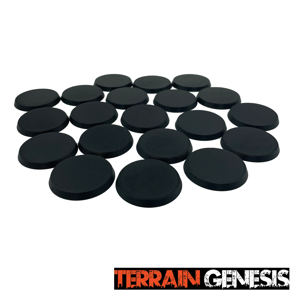 40mm Beveled Round Bases