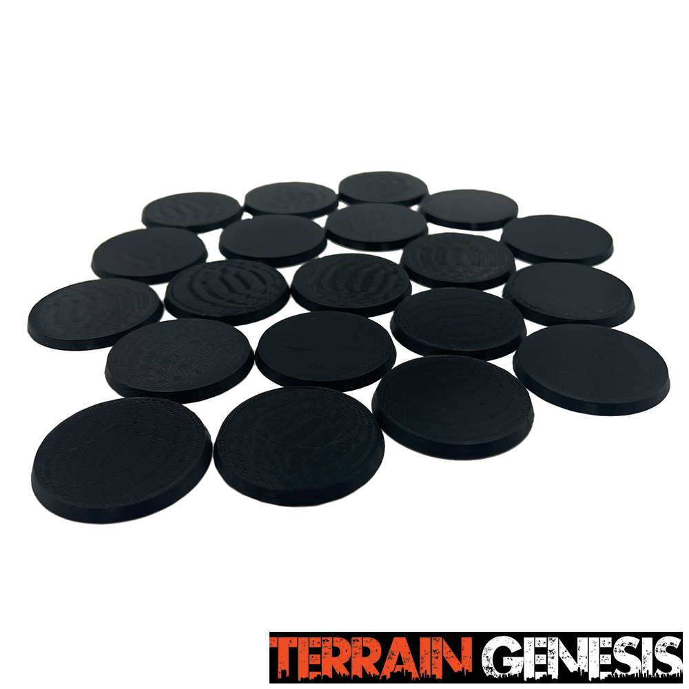 50mm Beveled Round Bases